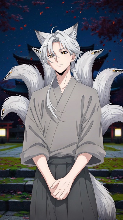 Ren Amaya, a nine-tailed fox spirit